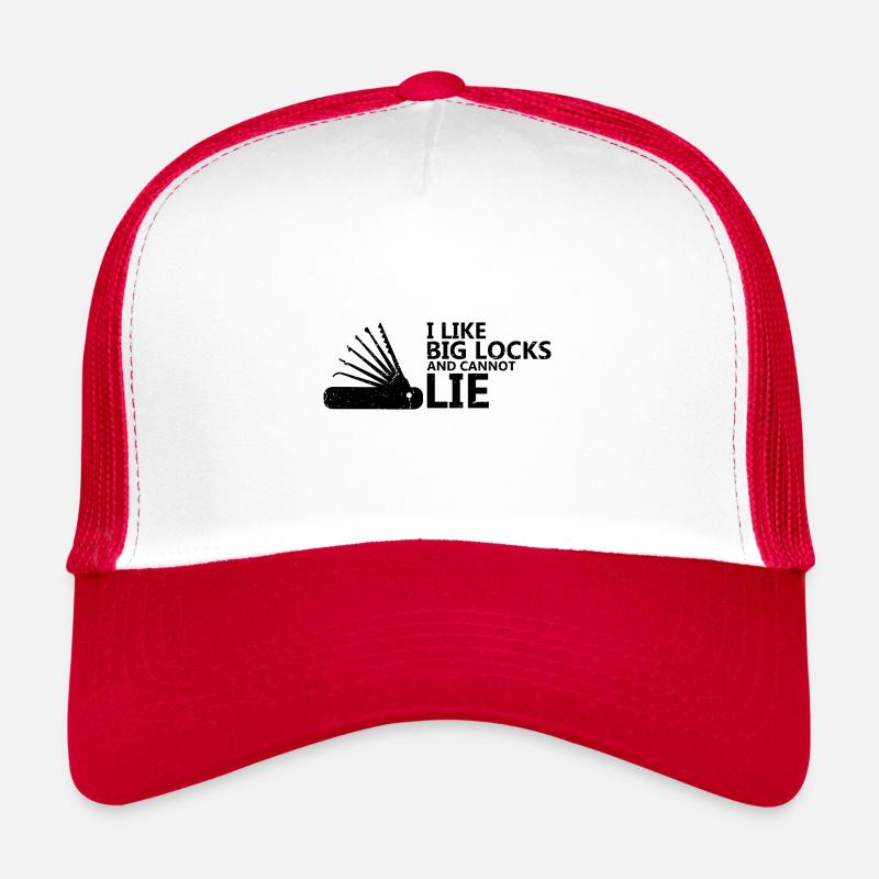 Große Schlösser kein Lügner Lockpicking Design Trucker Cap