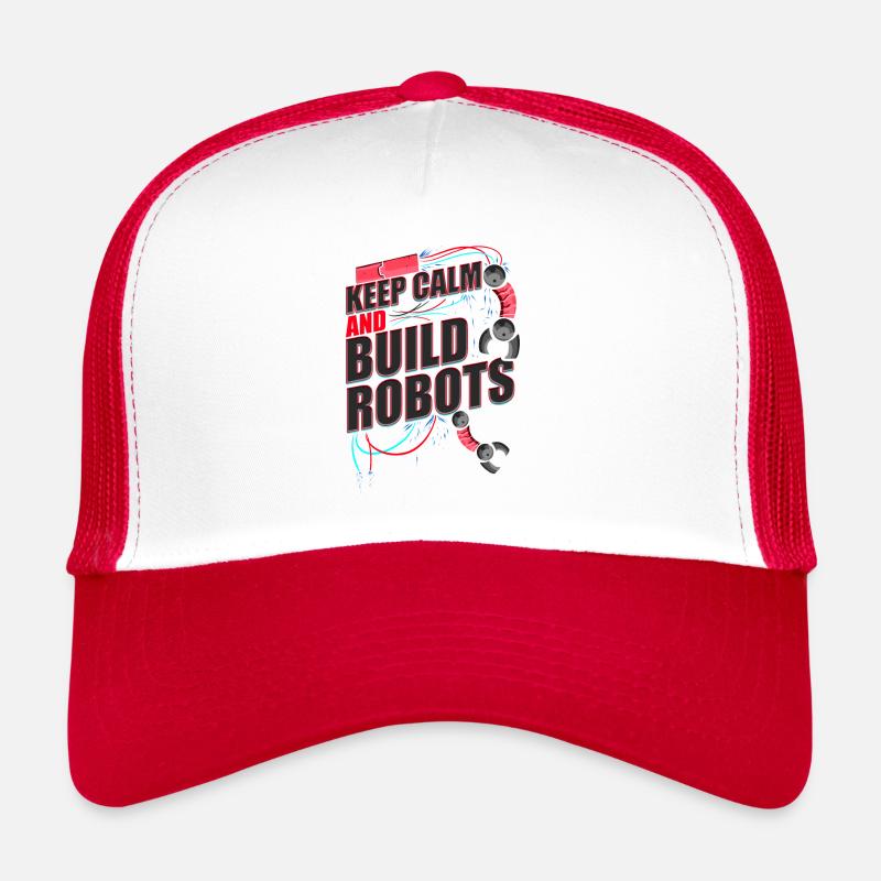 Fun Robot Lover Keep Calm Build Roboter Trucker Cap