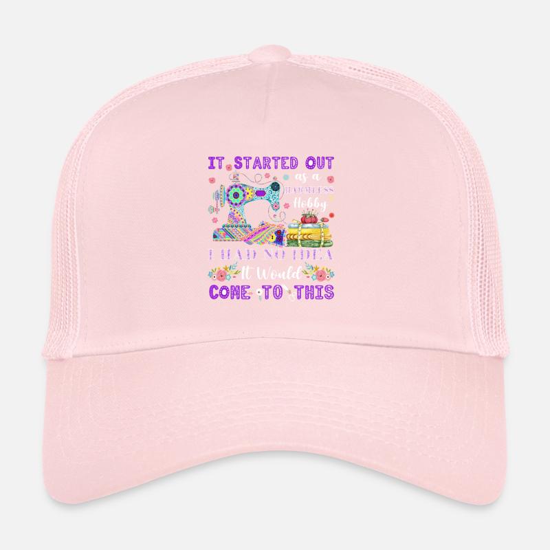 Quilting Saying Sewing hobby Design Trucker Cap