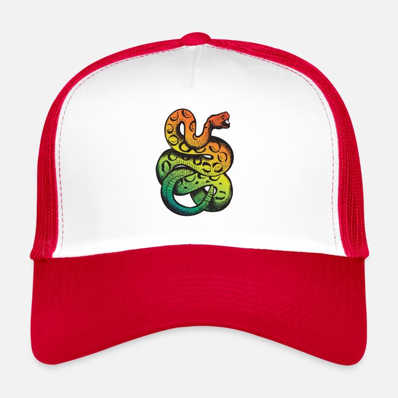 Rainbow rattlesnake Trucker Cap