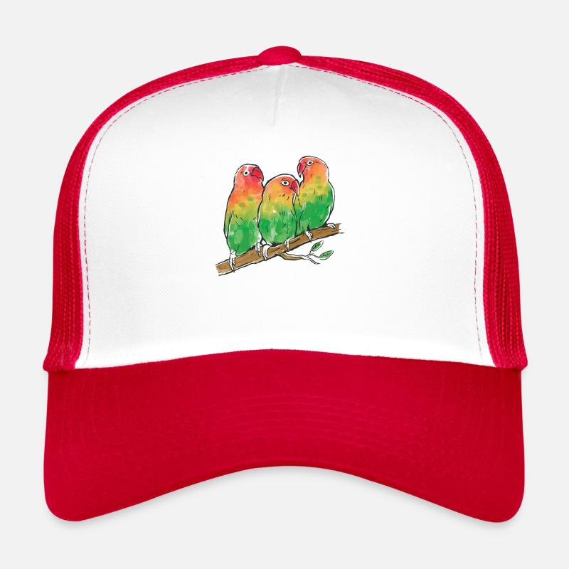 Perroquets aquarelles Casquette trucker 
