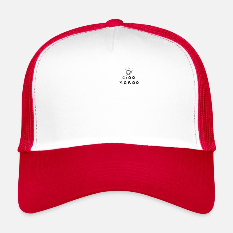 Ciao Kakao - Trucker Cap - Weiß/Rot