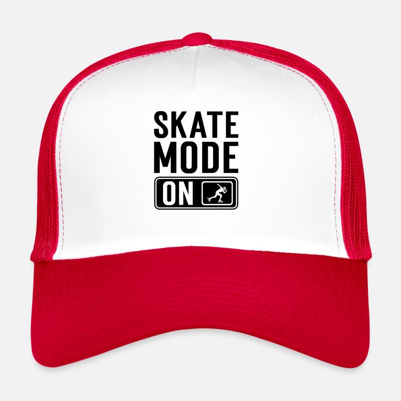Roller - Casquette trucker  - blanc/rouge