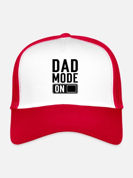 Père-être Père Cadeau Dire - Casquette trucker  - blanc/rouge - Devant