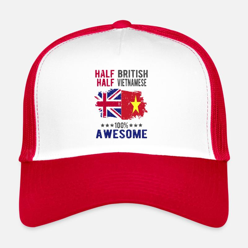 Half British Half Vietnamese Trucker Cap