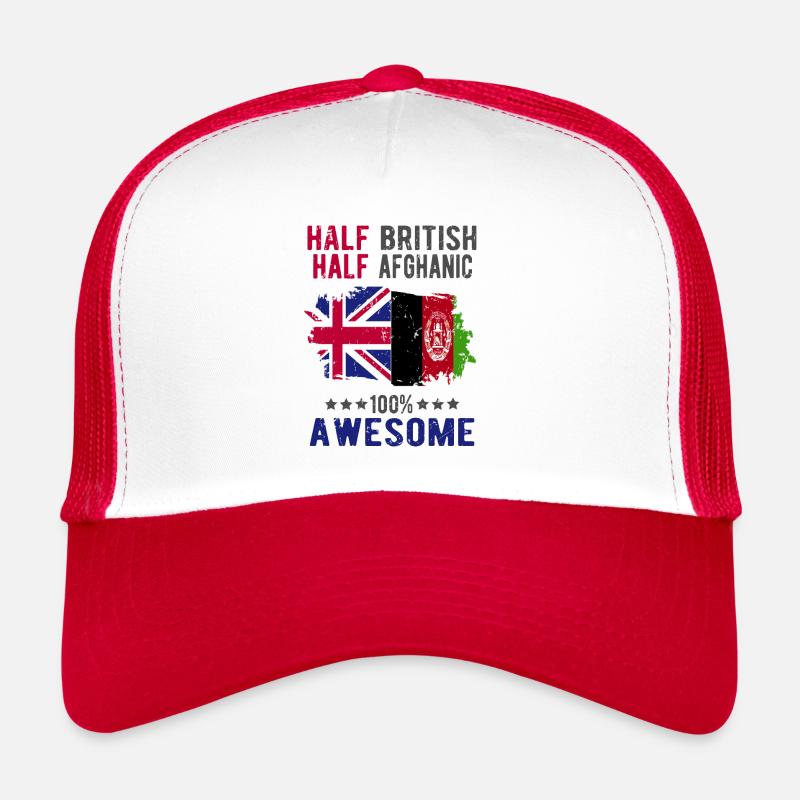 Moitié britannique moitié afghan Casquette trucker 
