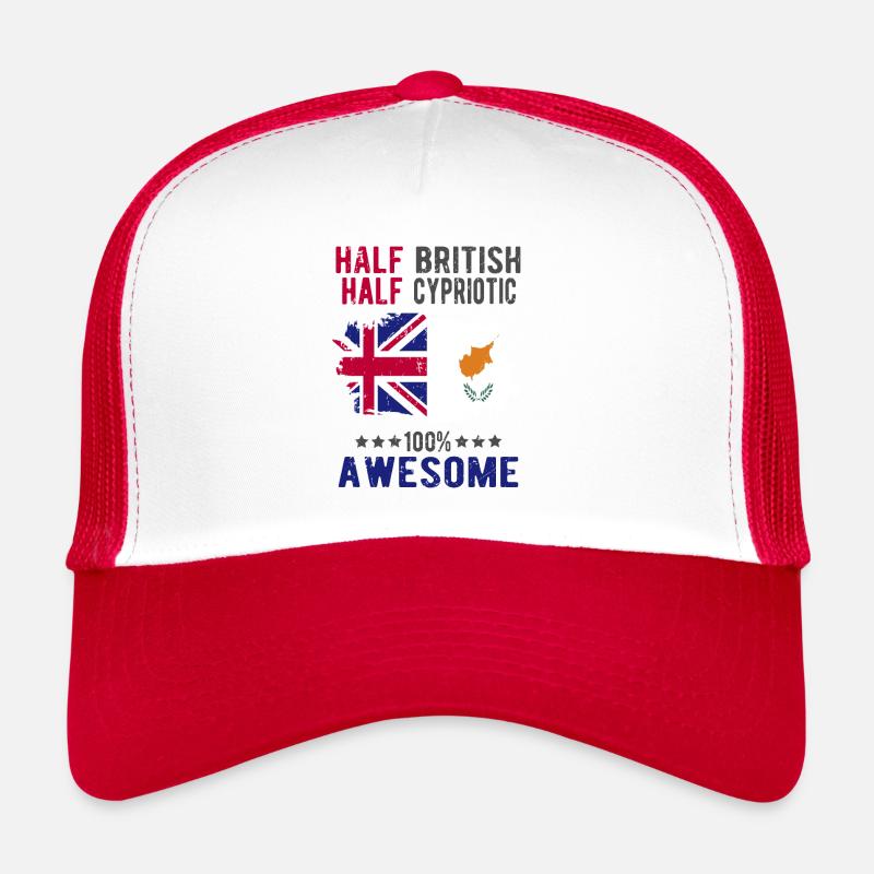 Moitié britannique moitié chypriote Casquette trucker 