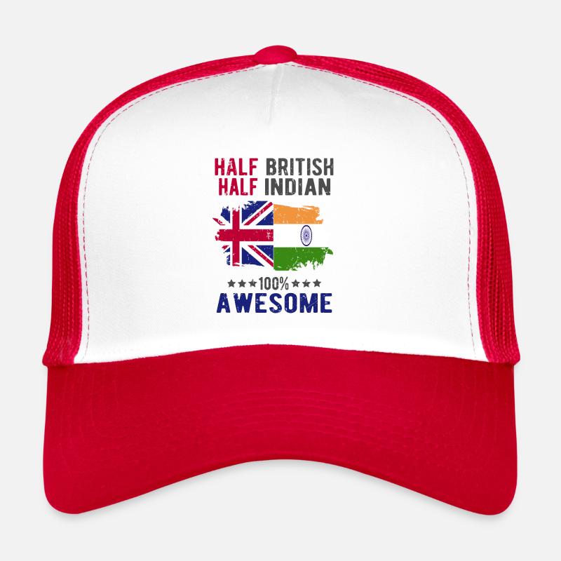 Halb Brite Halb Inder Trucker Cap