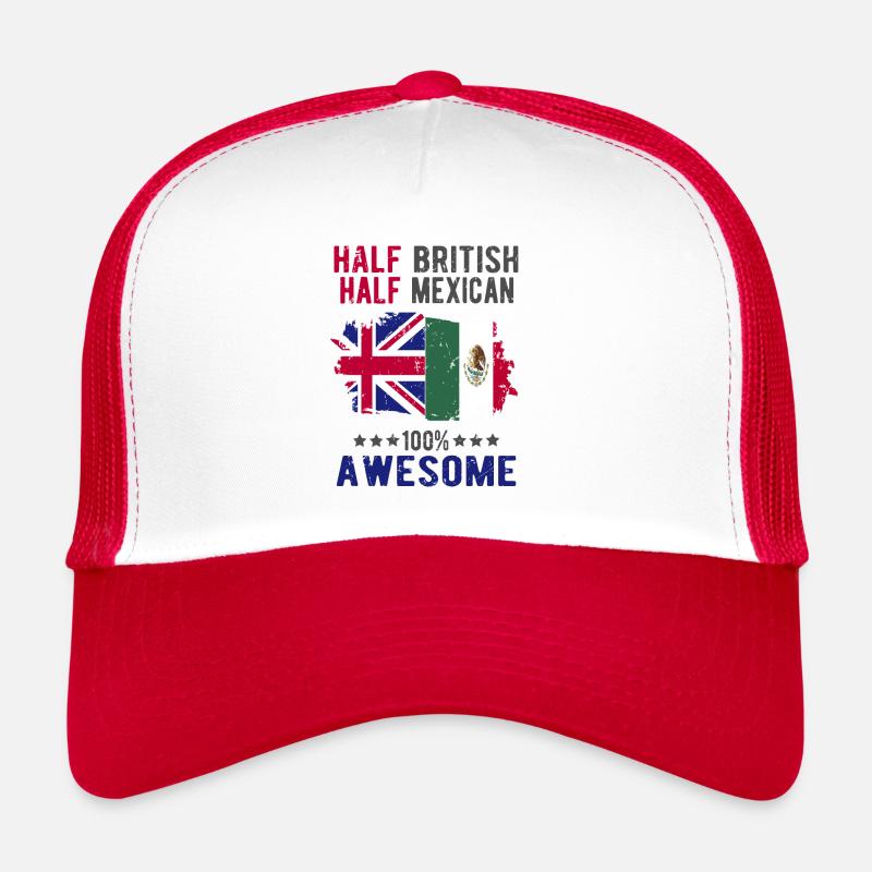 Moitié britannique moitié mexicain Casquette trucker 