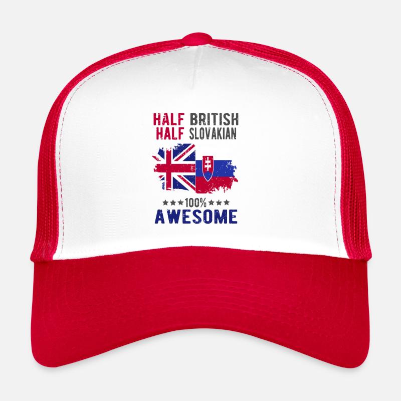 Moitié britannique moitié slovaque Casquette trucker 