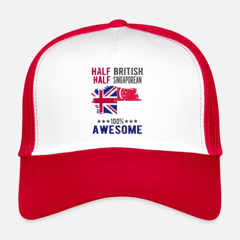 Moitié britannique moitié singapourien Casquette trucker 