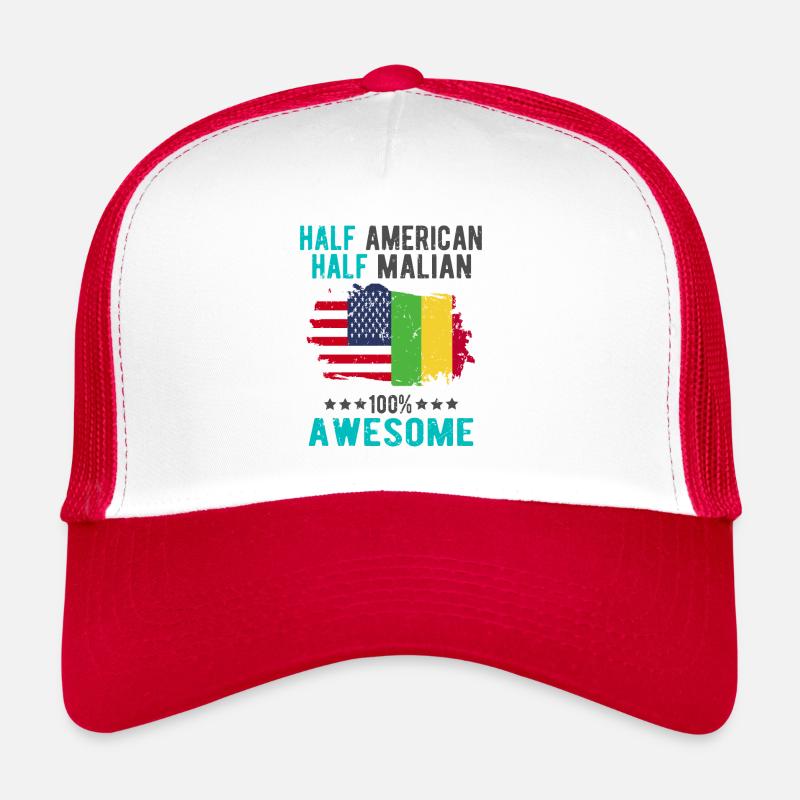Halb Amerikaner Halb Malier Trucker Cap