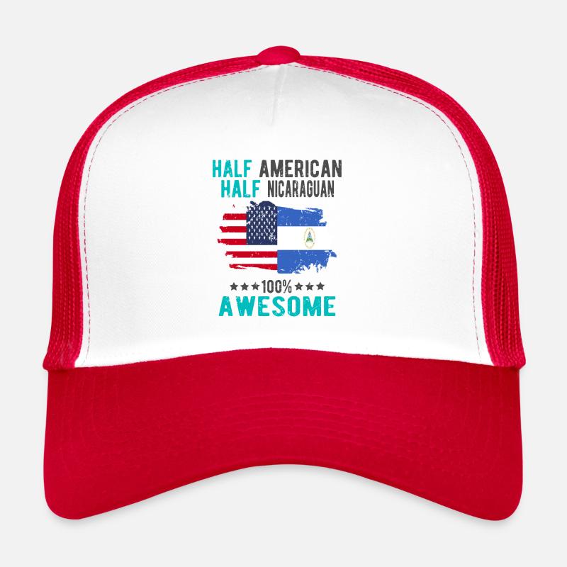 Half American Half Nicaraguan Trucker Cap