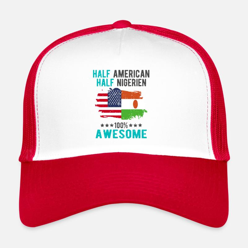Half American Half Nigerien Trucker Cap