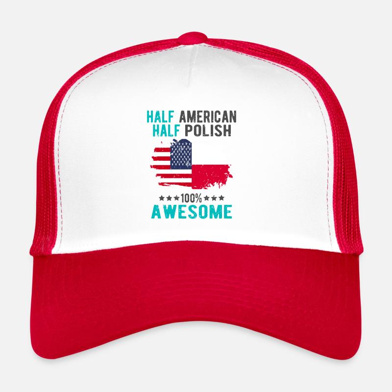 Moitié américain moitié singapourien Casquette trucker 