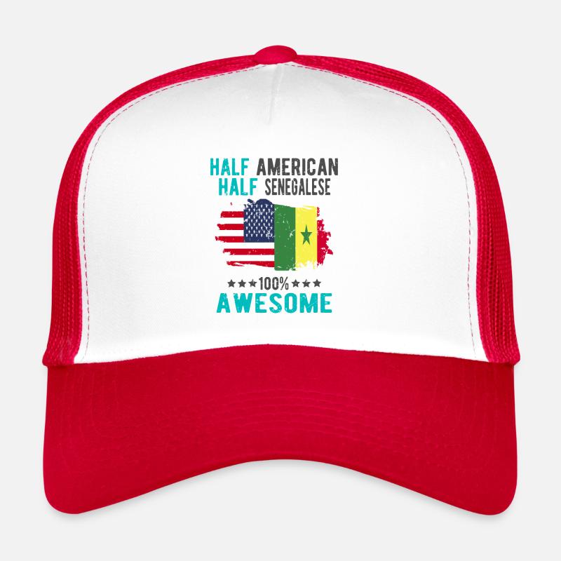 Moitié américain moitié sénégalais Casquette trucker 
