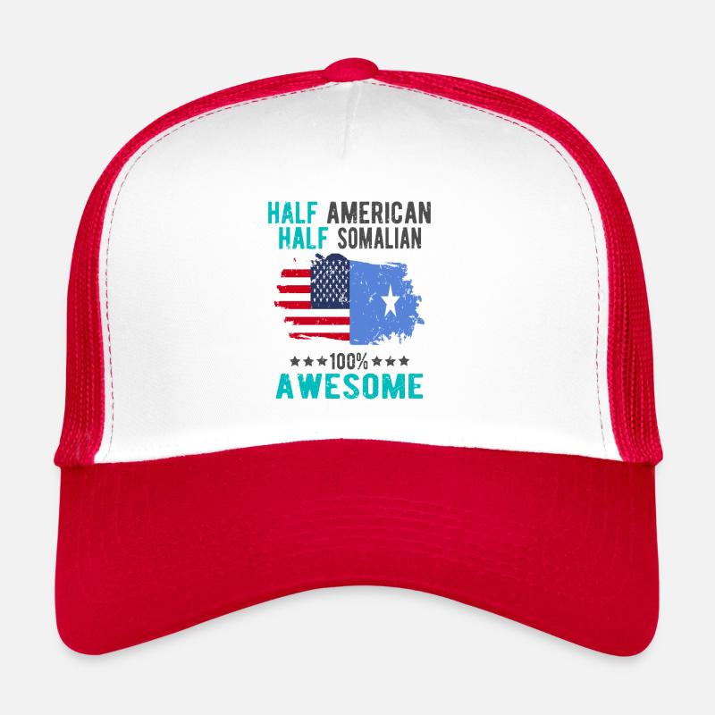 Halb Amerikaner Halb Somalier Trucker Cap