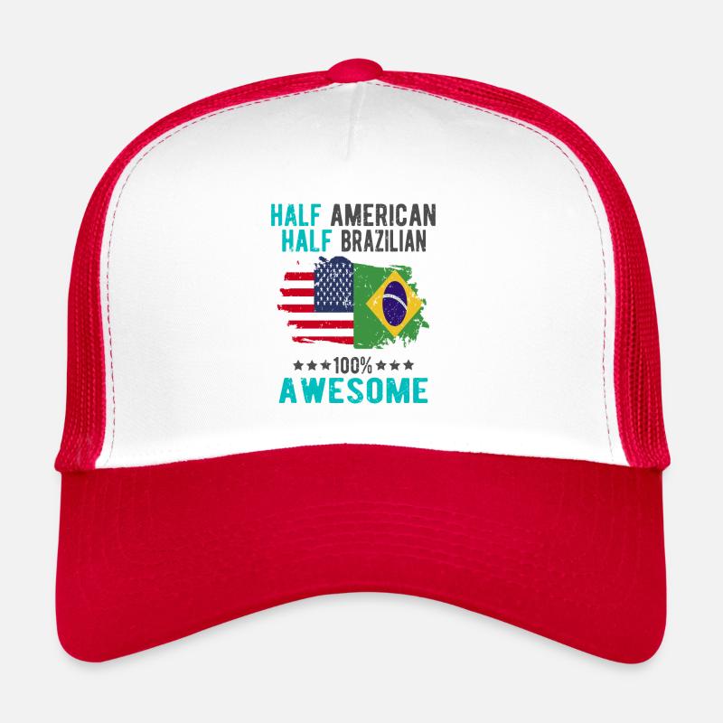 Half American, half Brazilian Trucker Cap