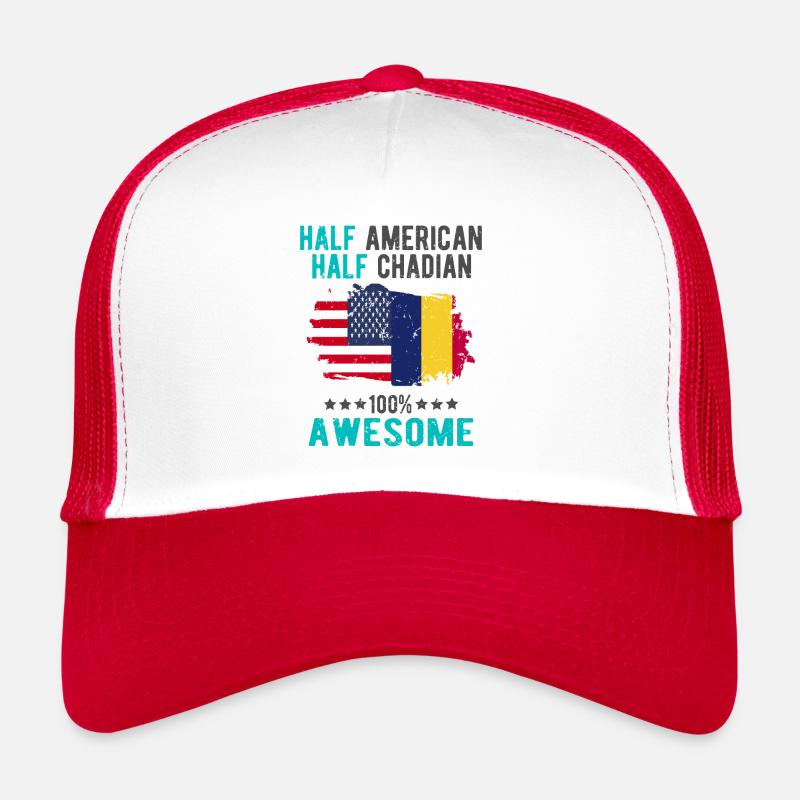 Mi-Américain, mi-Chader Casquette trucker 