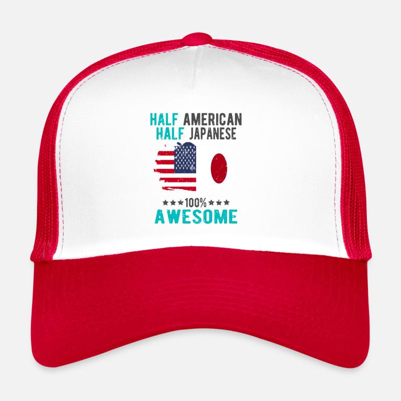 Moitié américain moitié japonais Casquette trucker 