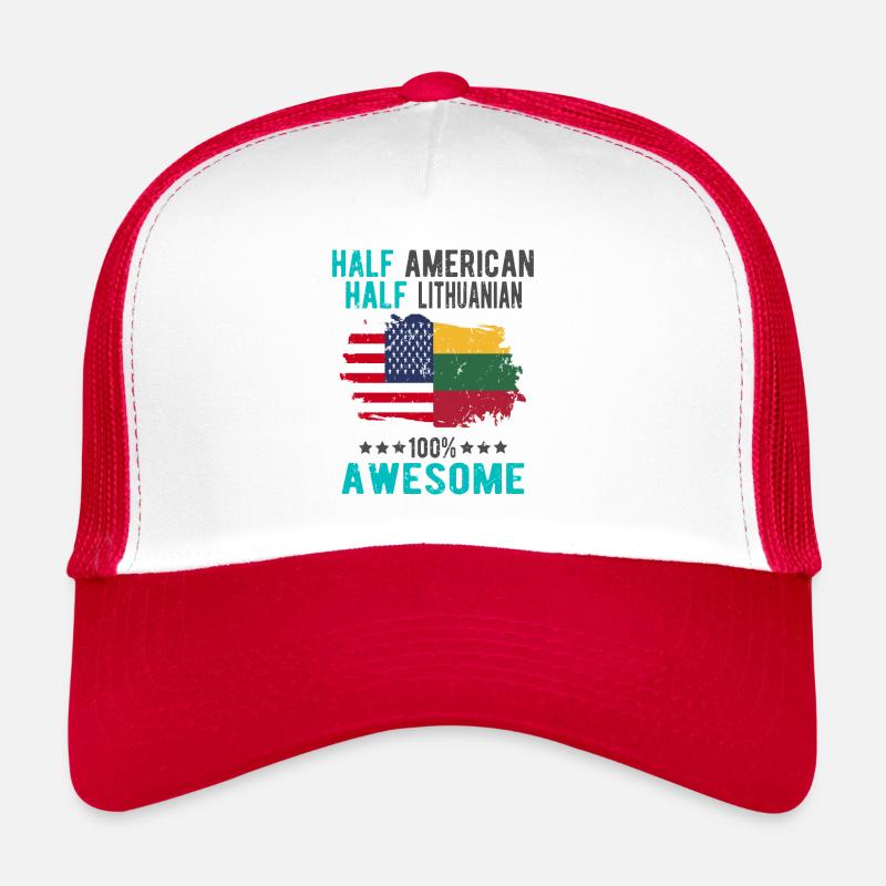 Halb Amerikaner Halb Litauer Trucker Cap