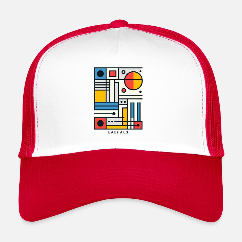 Bauhaus Architecture Esthétique géométrique Casquette trucker 