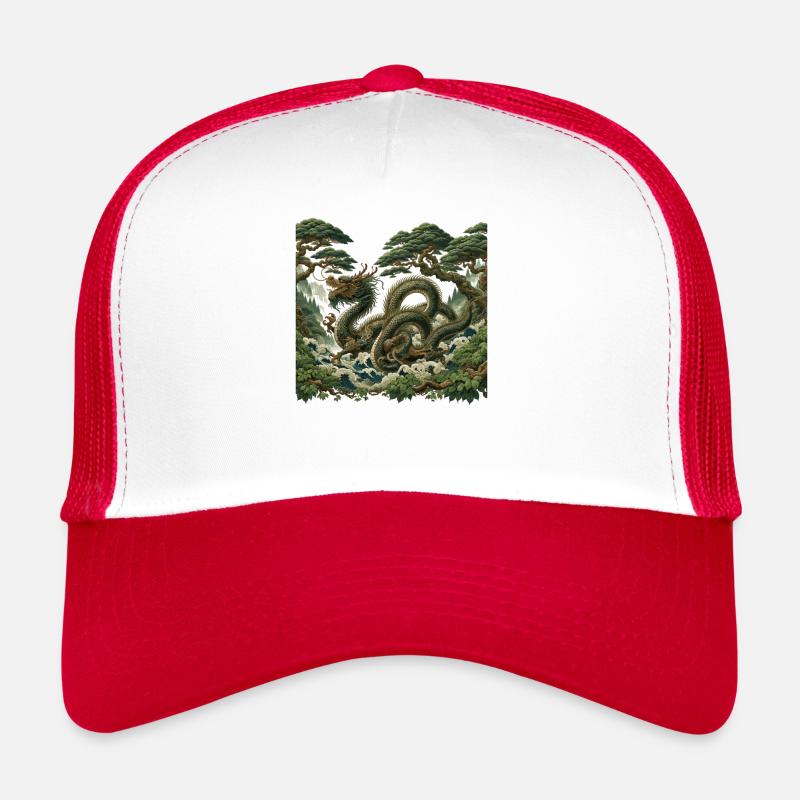 Art du dragon chinois Casquette trucker 