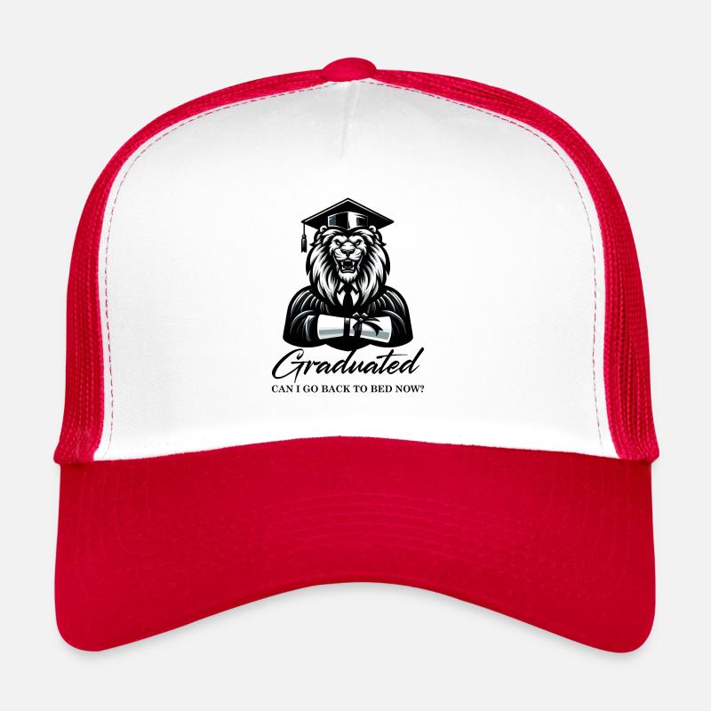 Graduate Degree Graduate - Trucker Cap - white/red