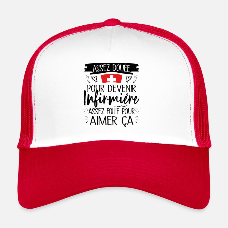Assez douée pour devenir infirmière cadeau Casquette trucker 