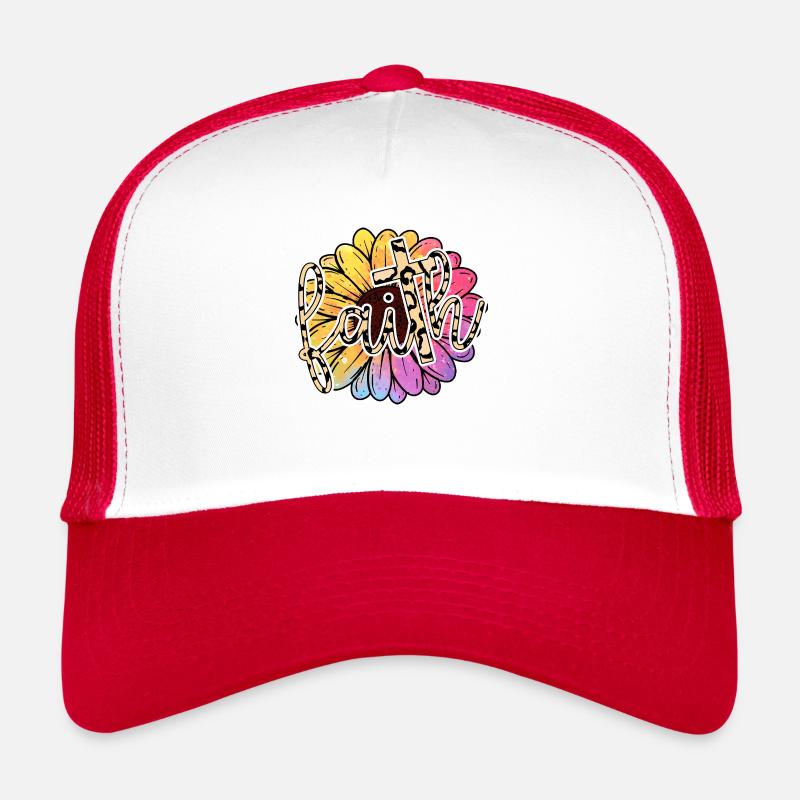 Glaube - Trucker Cap - Weiß/Rot