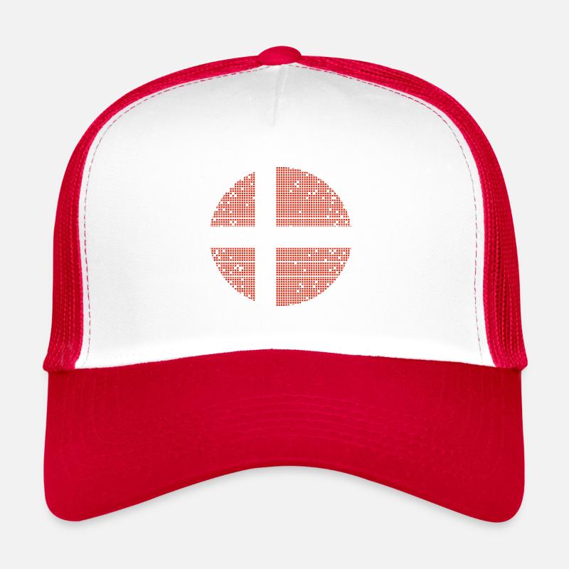 Danemark Drapeau Scandinavie Drapeau danois Voyage Casquette trucker 