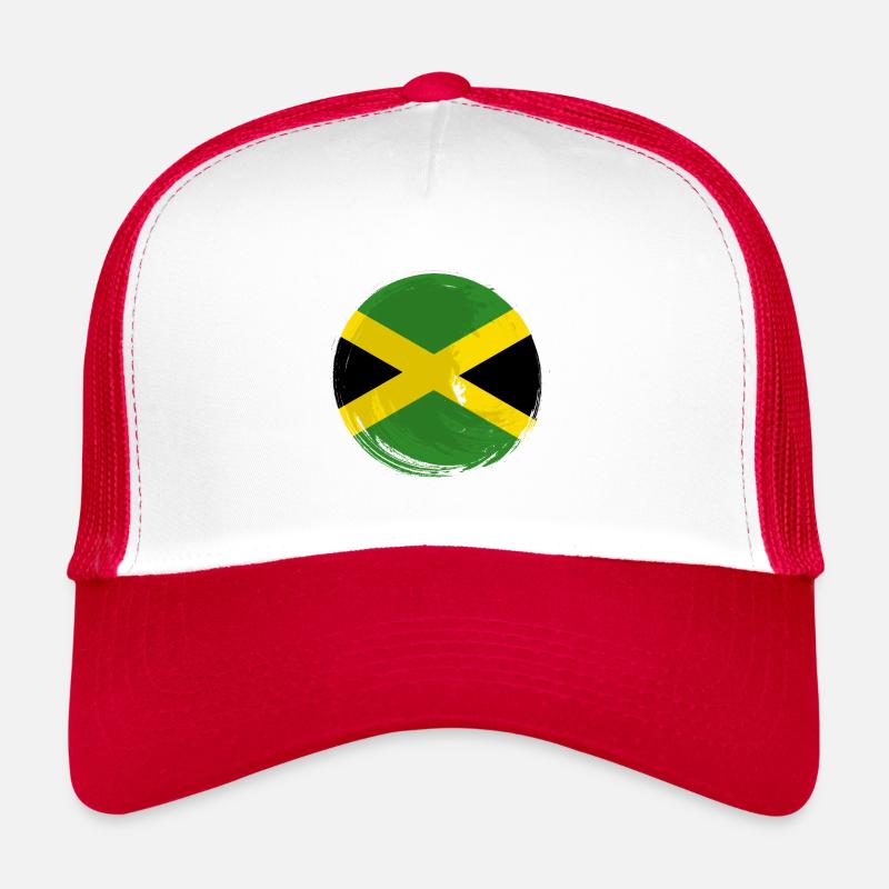 Drapeau jamaïcain Drapeau jamaïcain Jamaïque Vintage Casquette trucker 
