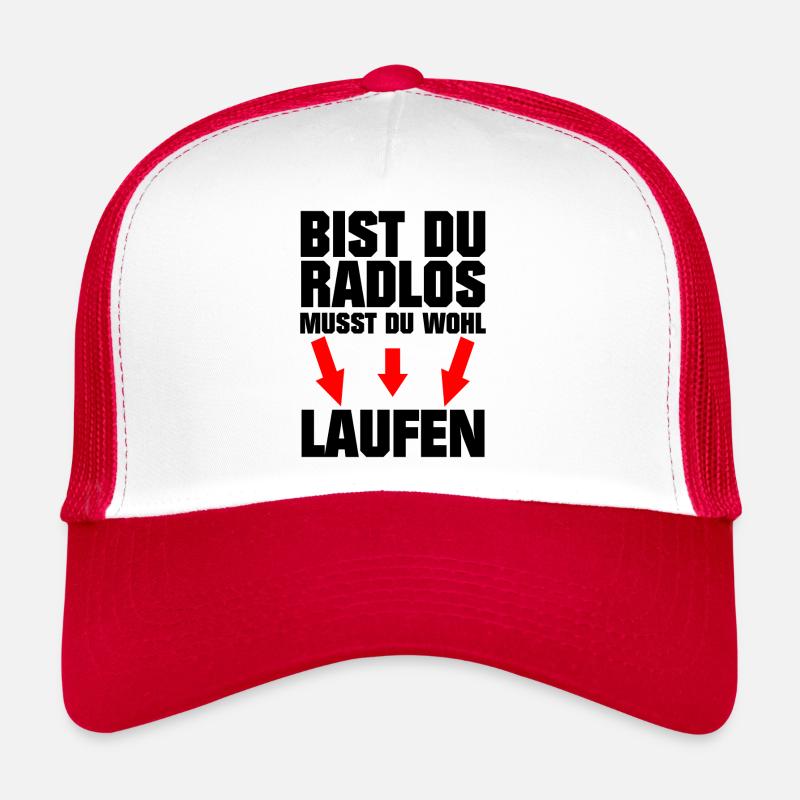 Radlos Laufen Witziger Spruch Trucker Cap