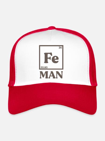 Iron Man Chemistry - Trucker Cap - white/red - Front