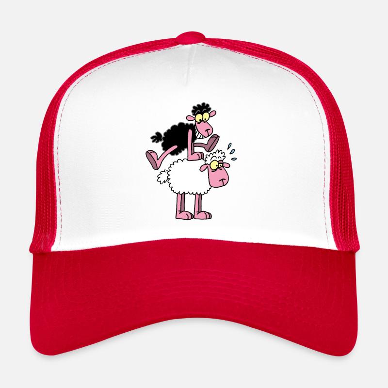 Schwarze Schafe und Springfrosch Trucker Cap
