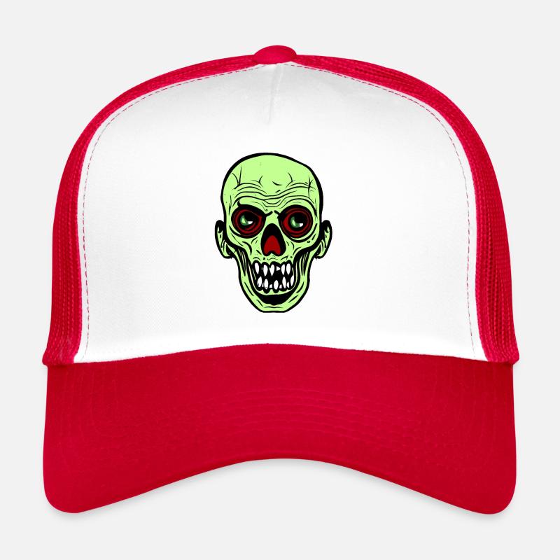 Tête de zombie d’Halloween Casquette trucker 