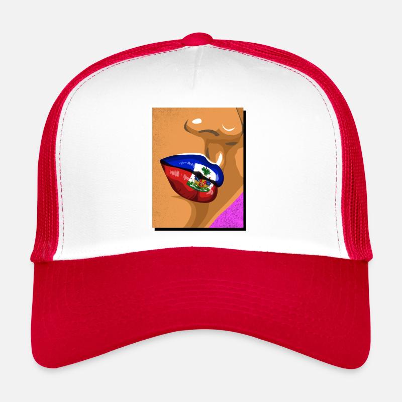Haïti Fierté Haïtienne Drapeau Jour du drapeau I Cadeau Casquette trucker 