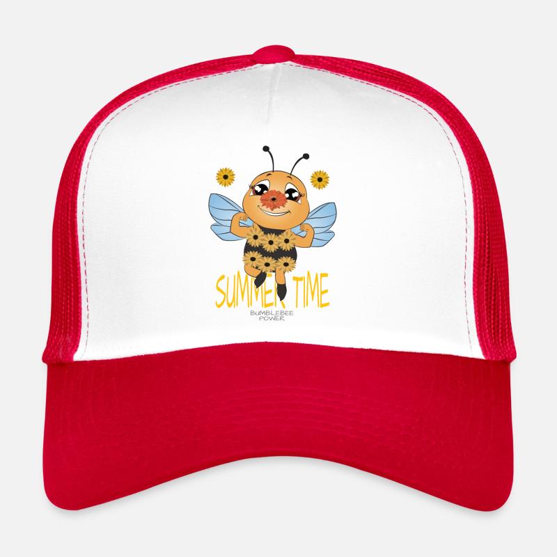 Printemps, Été, Bourdon, Fleurs, Cadeau d’apiculteur Casquette trucker 
