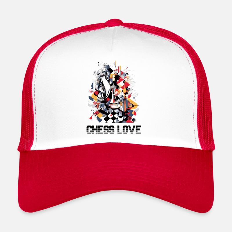 L'amour des échecs Casquette trucker 