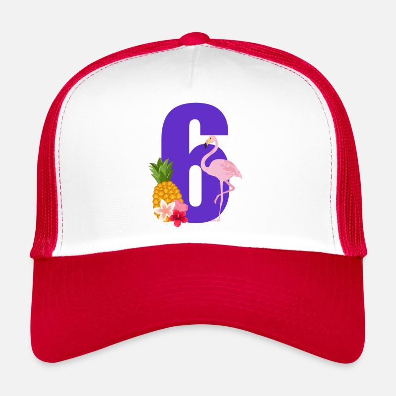 6e anniversaire flamingo Casquette trucker 