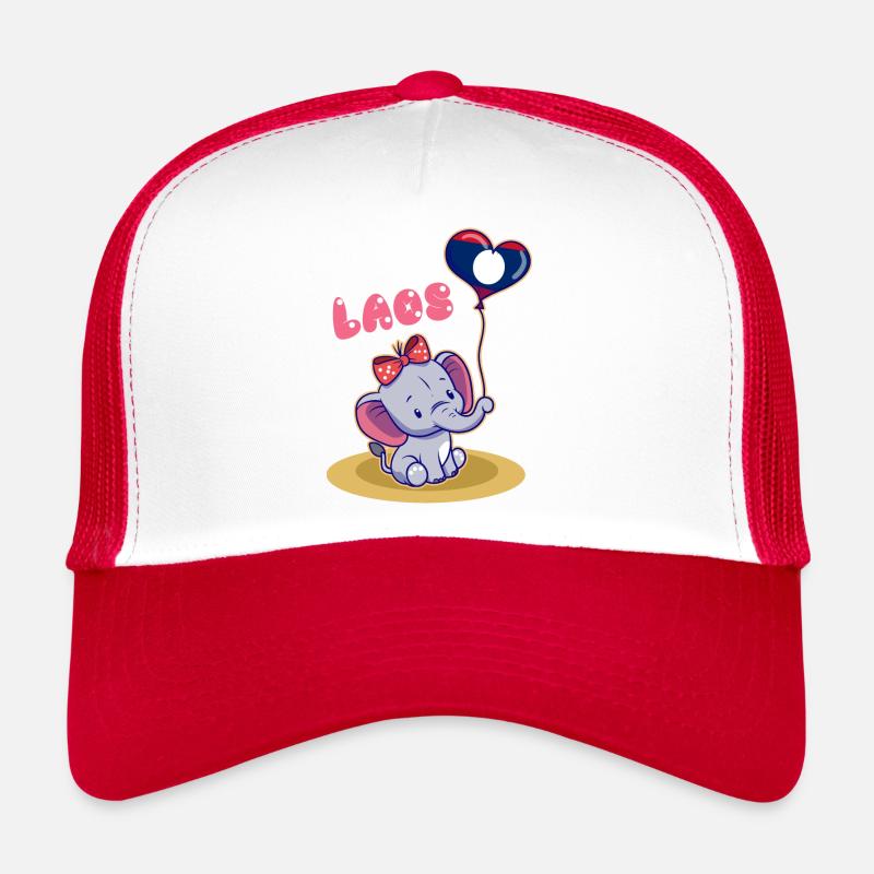 Laos Laotian Laotian Elephant Lao I Gift Trucker Cap