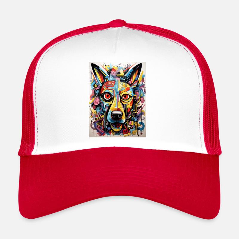 Graffiti Luck : Magie amicale des chiens Casquette trucker 