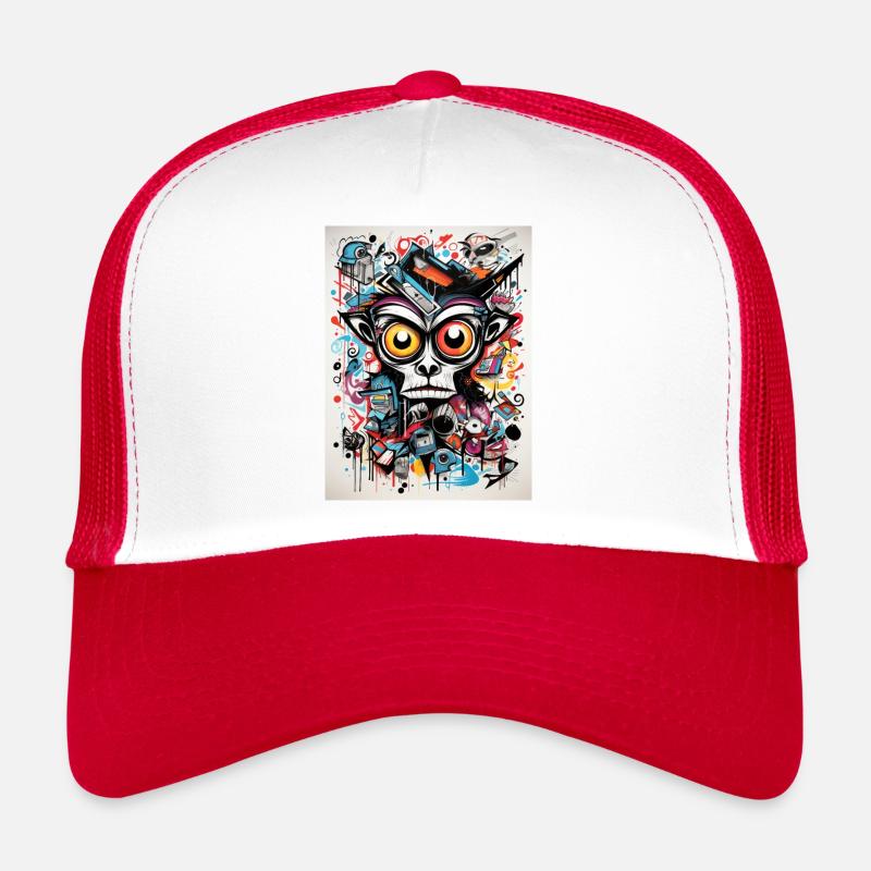 [] Regard malicieux coloré Casquette trucker 