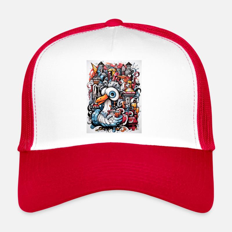 [] Ville de canards fous Casquette trucker 