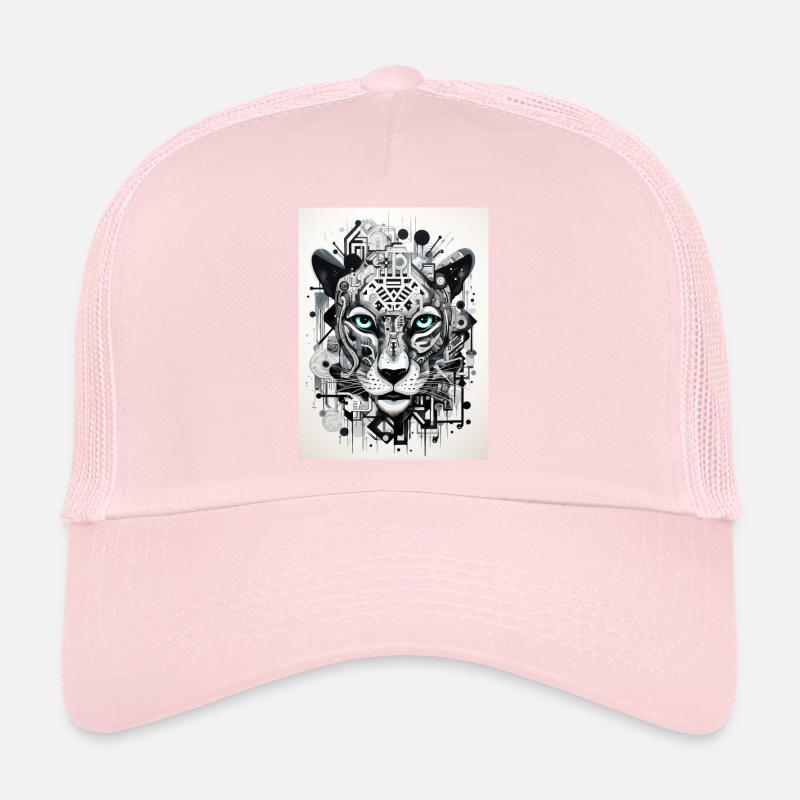 [MB] Geometric Tiger Robot Trucker Cap