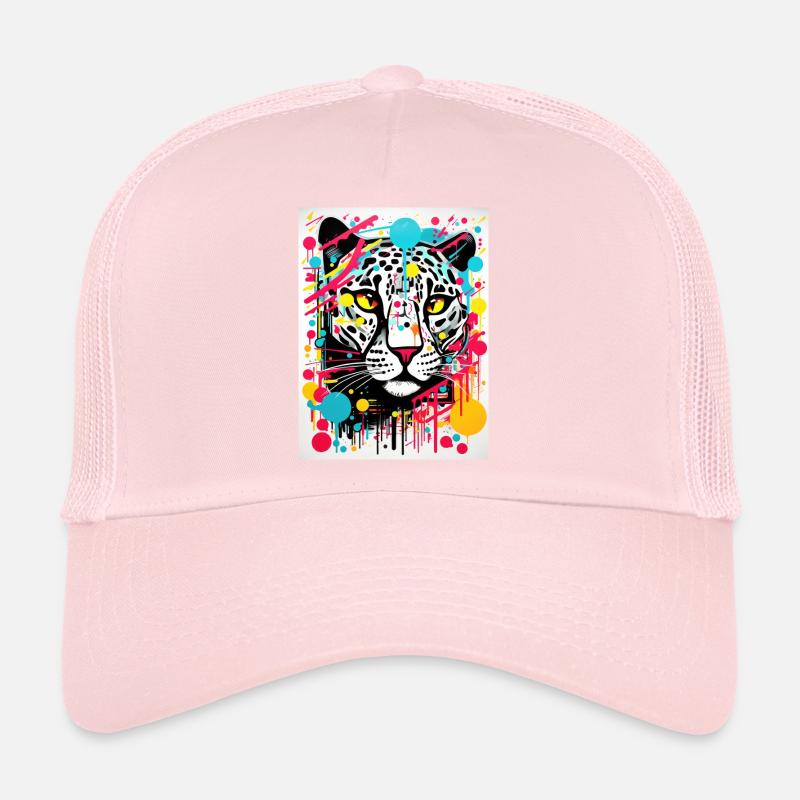 [] Tête de léopard colorée Casquette trucker 