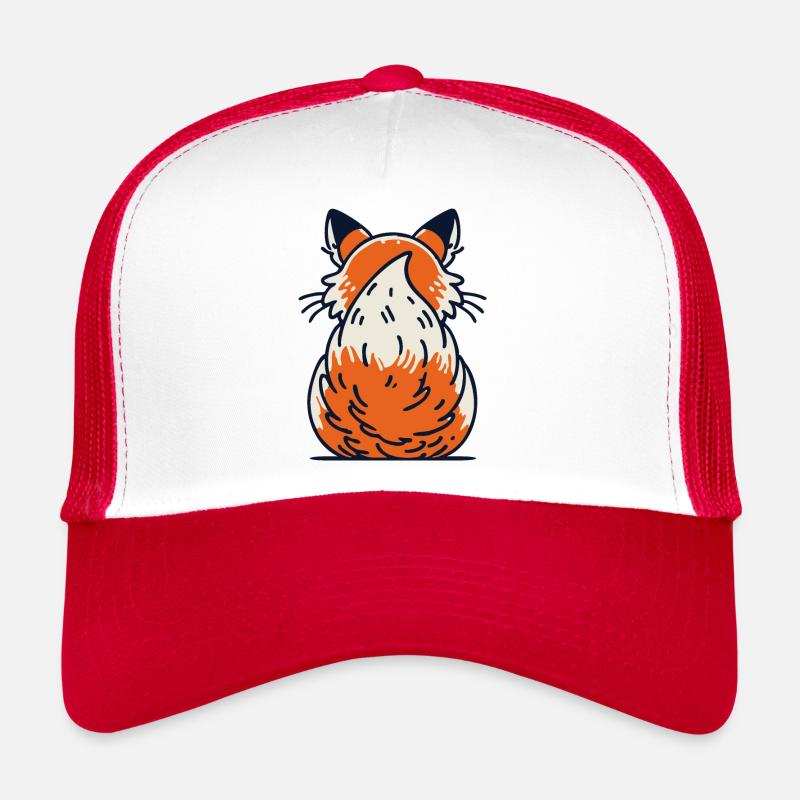 Bushy tail fox tail Trucker Cap