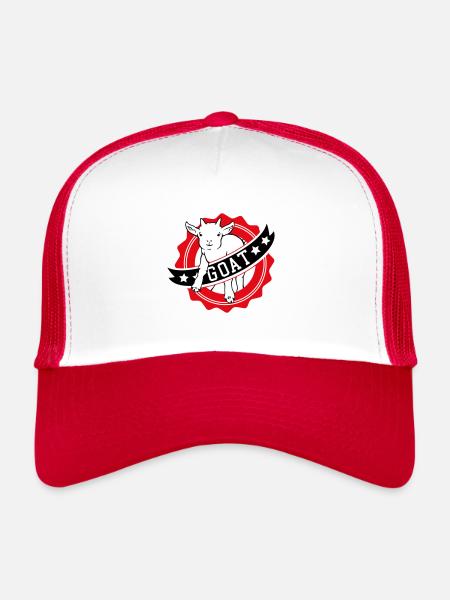 GOAT greatest goat - Trucker Cap - white/red - Front
