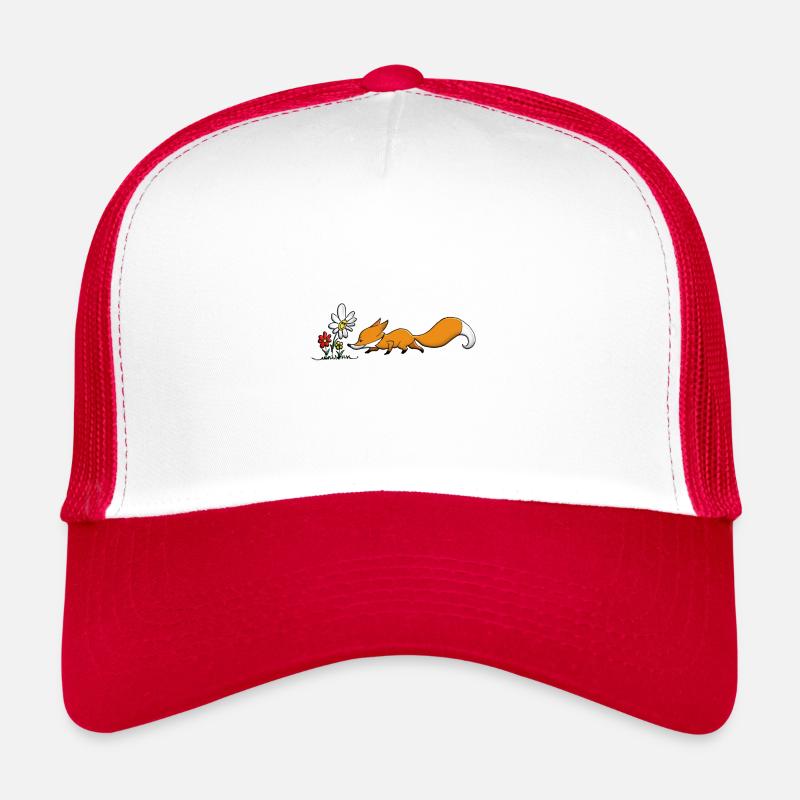 Fox Fuchs flower Trucker Cap