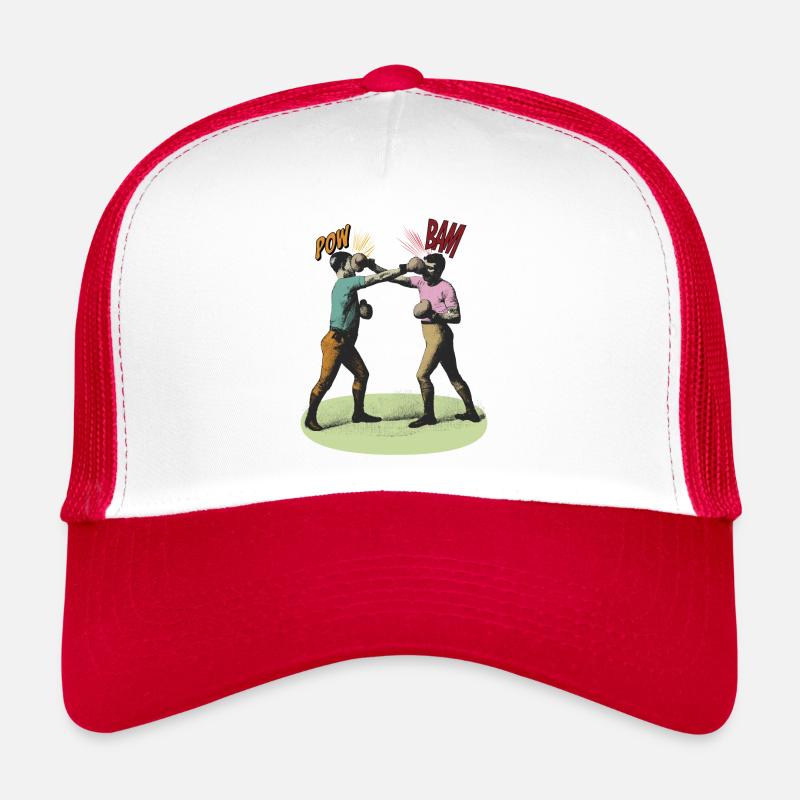 Pow Bam Boxing - Trucker Cap - white/red
